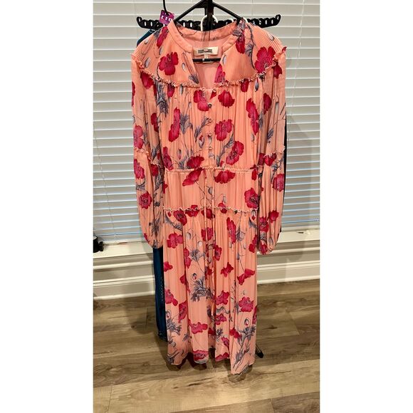 Diane Von Furstenberg Link dress size L in Pink Poppy maxi dress Revolve - Picture 9 of 9